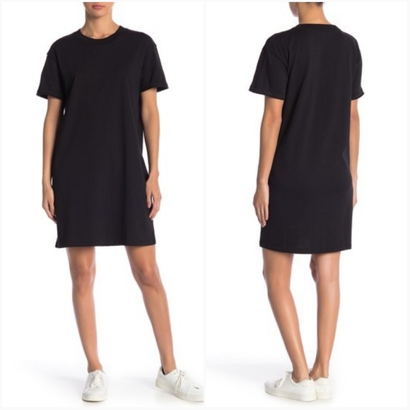 solid t shirt dress